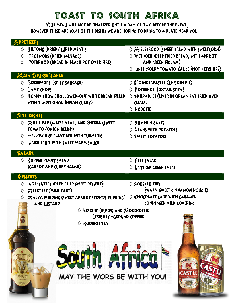 2013 Toast to South Africa Rotary Club of Quesnel